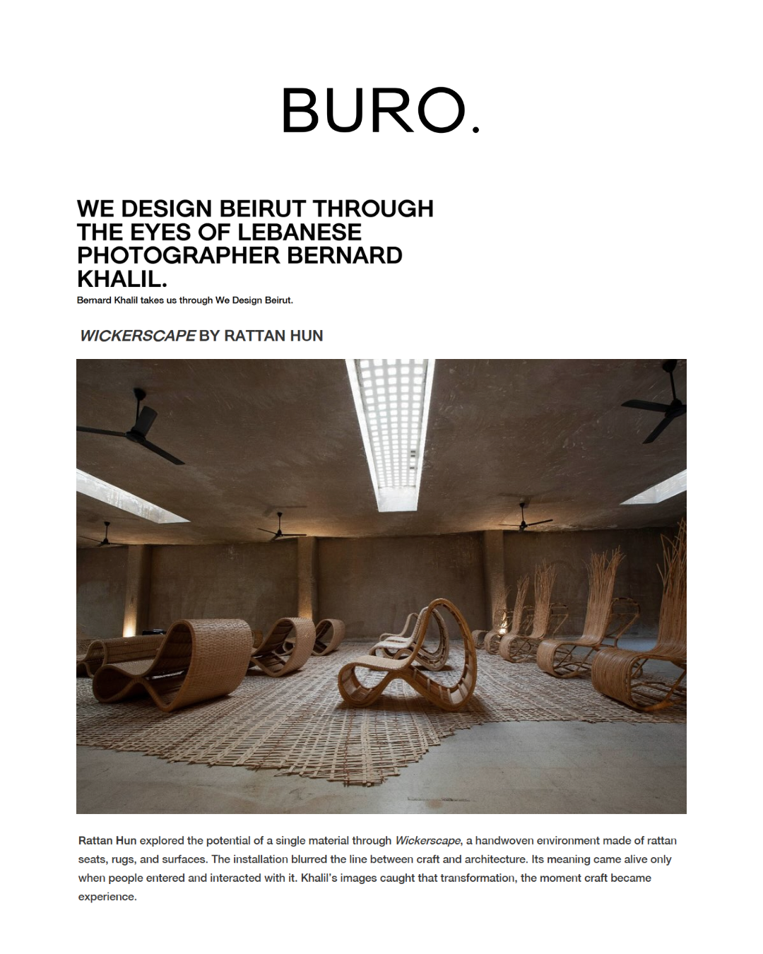 WE DESIGN BEIRUT THROUGH THE EYES OF LEBANESE PHOTOGRAPHER BERNARD KHALIL.